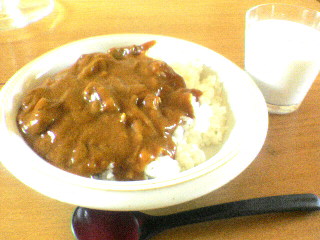 サイコロステーキのカレー