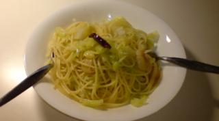 キャベツのペペロンチーニ