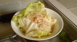 サラダ風ぶっかけ温麺